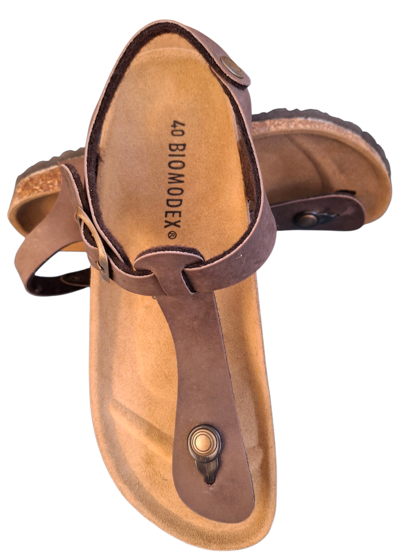 Sandali Unisex BIOMODEX 1831 Sughero Infradito Regolabili Tipo BIRKENSTOCK Kairo