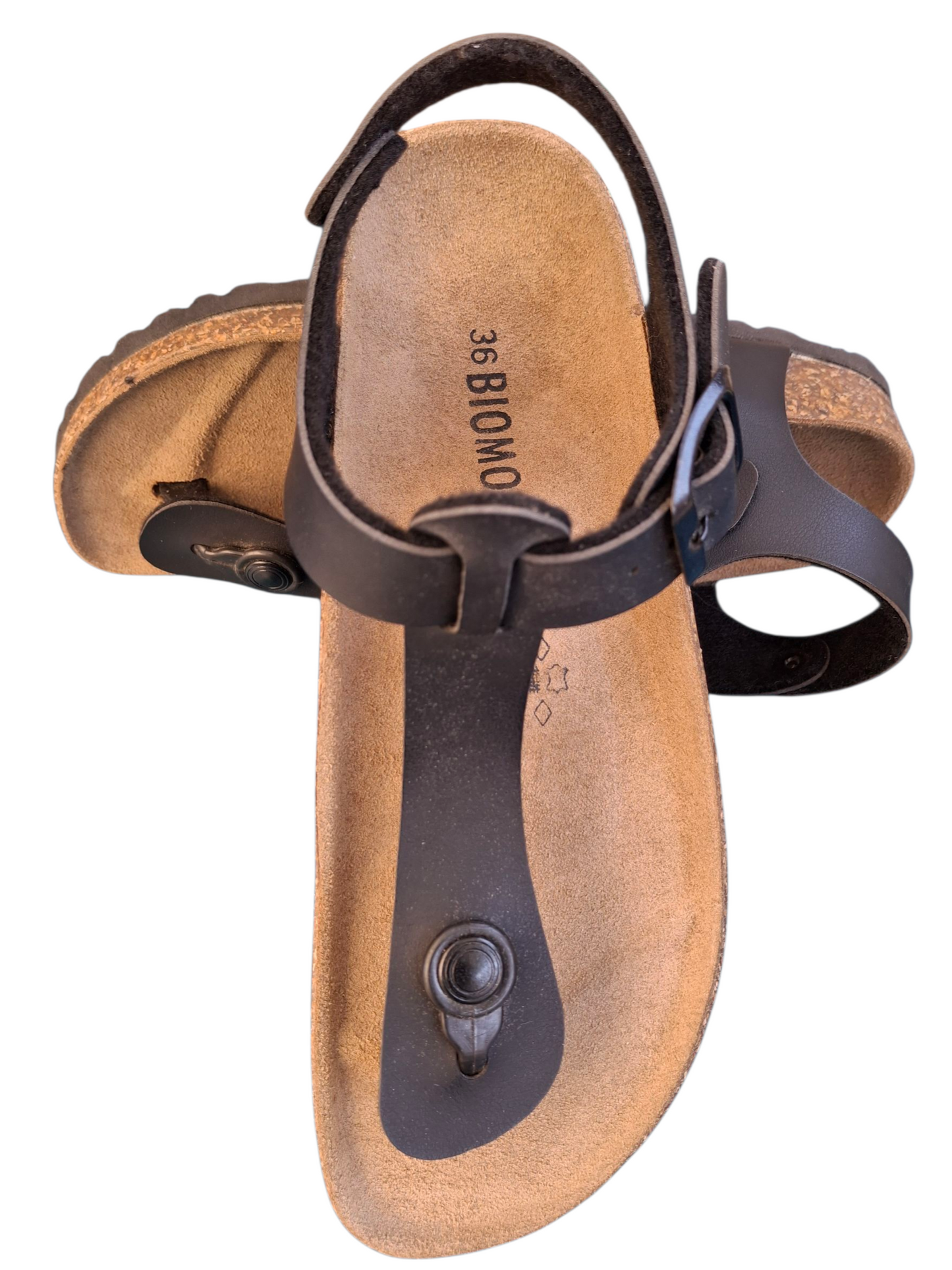 Sandali Unisex BIOMODEX 1831 Sughero Infradito Regolabili Tipo BIRKENSTOCK Kairo