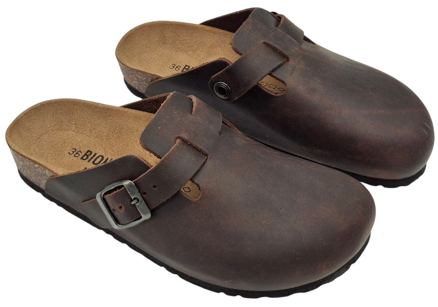 Sabot Uomo Ciabatte sandali ecopelle Sughero BIOMODEX Modello Boston Birkenstock