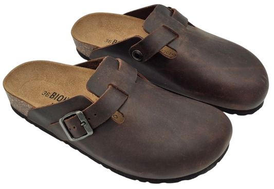 Sabot Uomo Ciabatte Pelle Sughero BIOMODEX Modello Boston Birkenstock