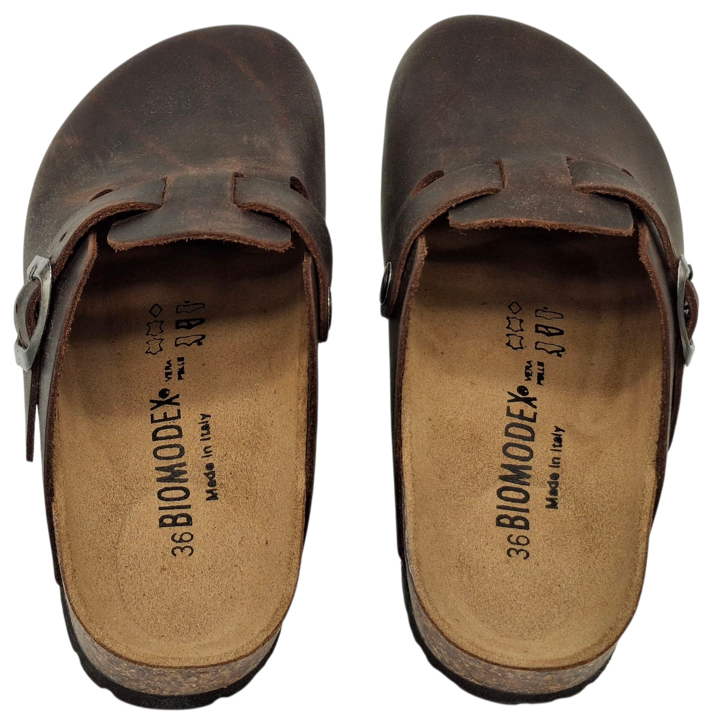 Sabot Uomo Ciabatte sandali ecopelle Sughero BIOMODEX Modello Boston Birkenstock