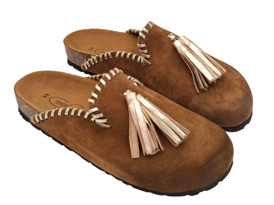 Sabot Donna Simil Birkenstock GIADA COLLECTION Vera Pelle Scamosciata Made in Italy