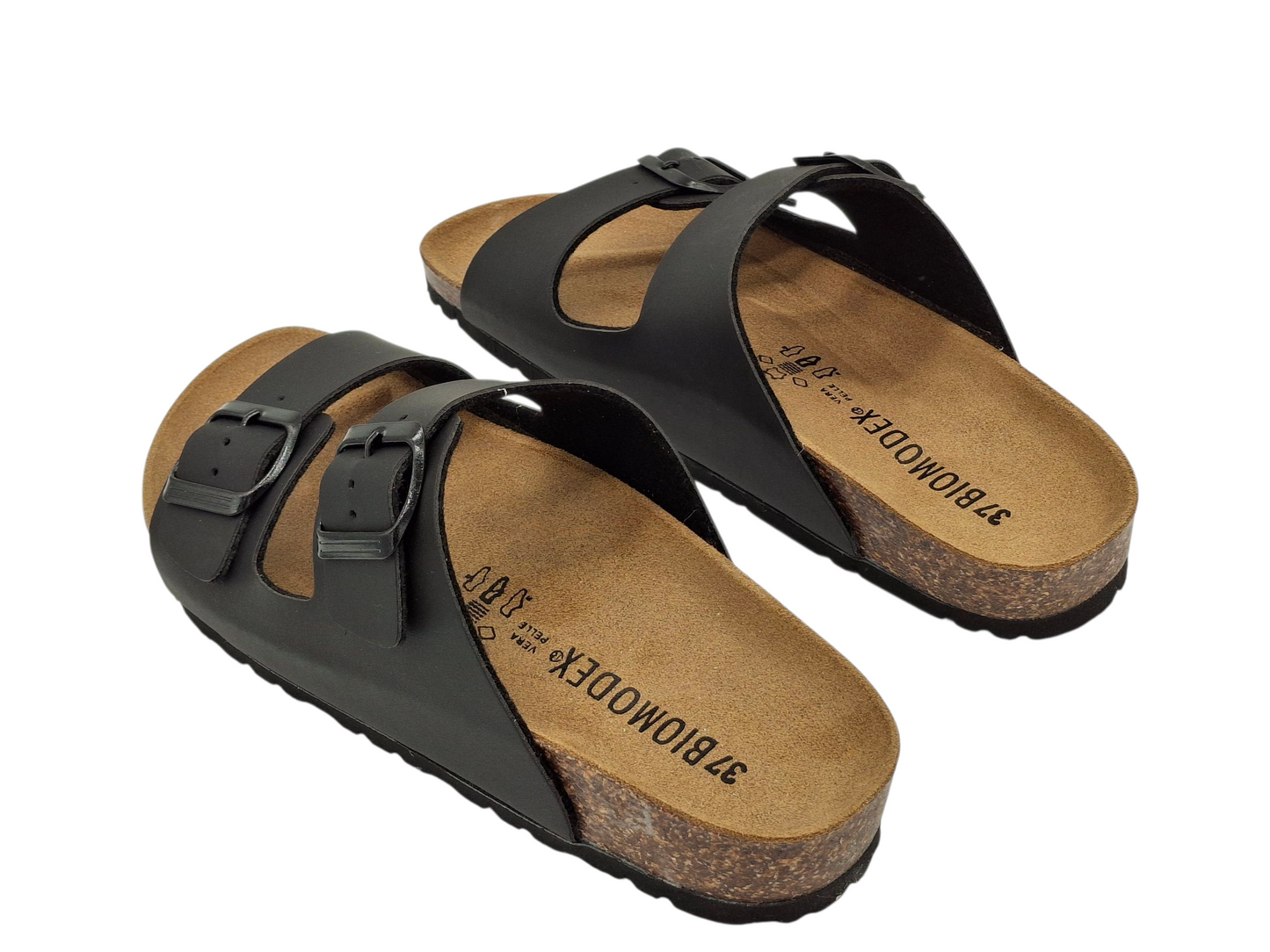ciabatte sandali Infradita doppia fibbia sughero modello birkenstock arizona
