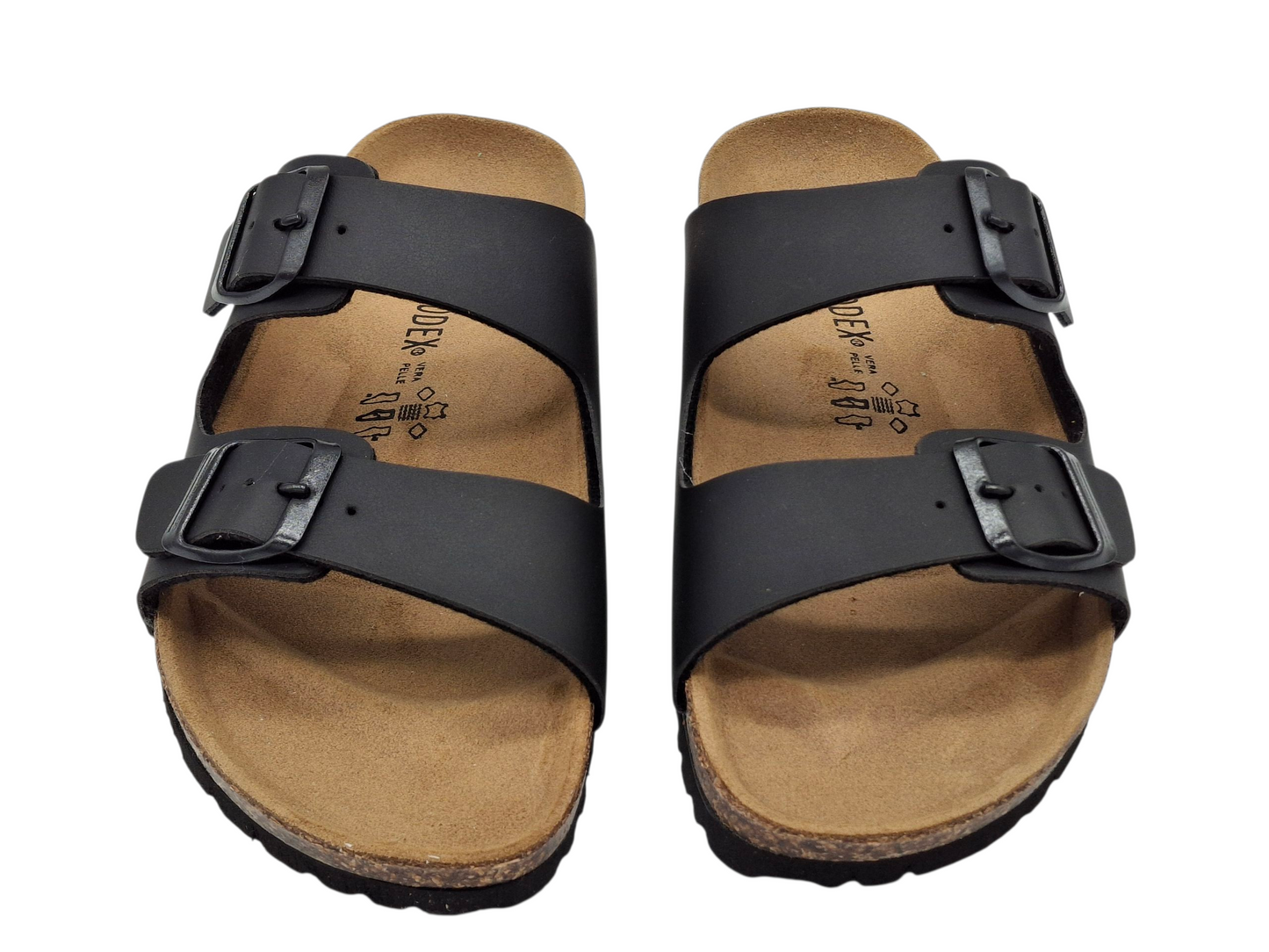 ciabatte sandali Infradita doppia fibbia sughero modello birkenstock arizona