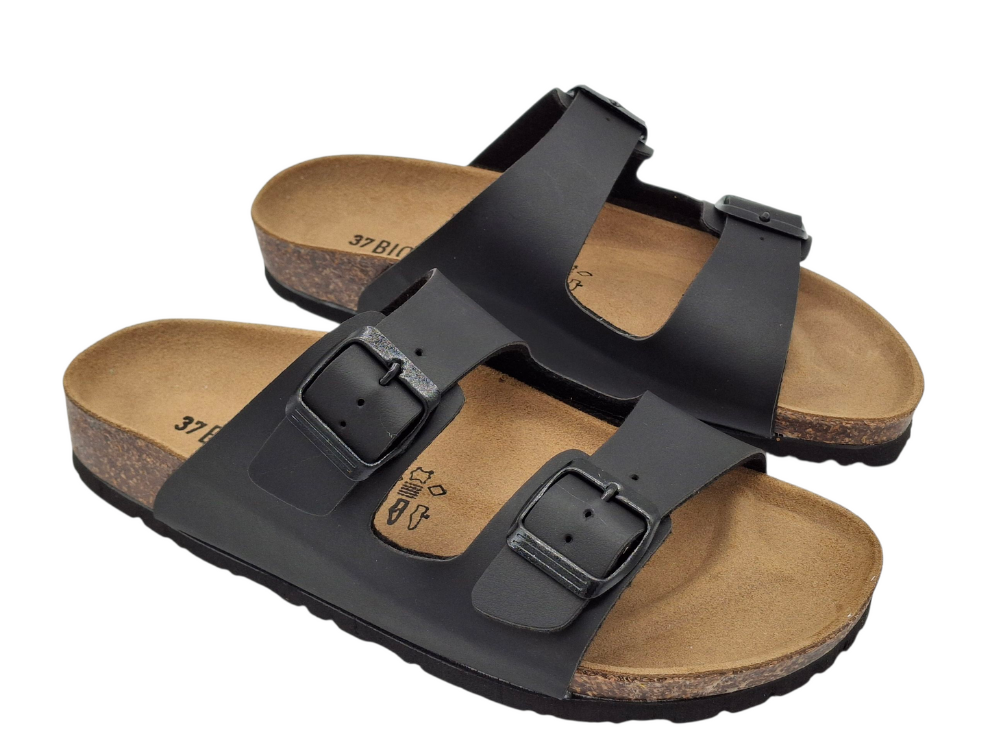 ciabatte sandali Infradita doppia fibbia sughero modello birkenstock arizona