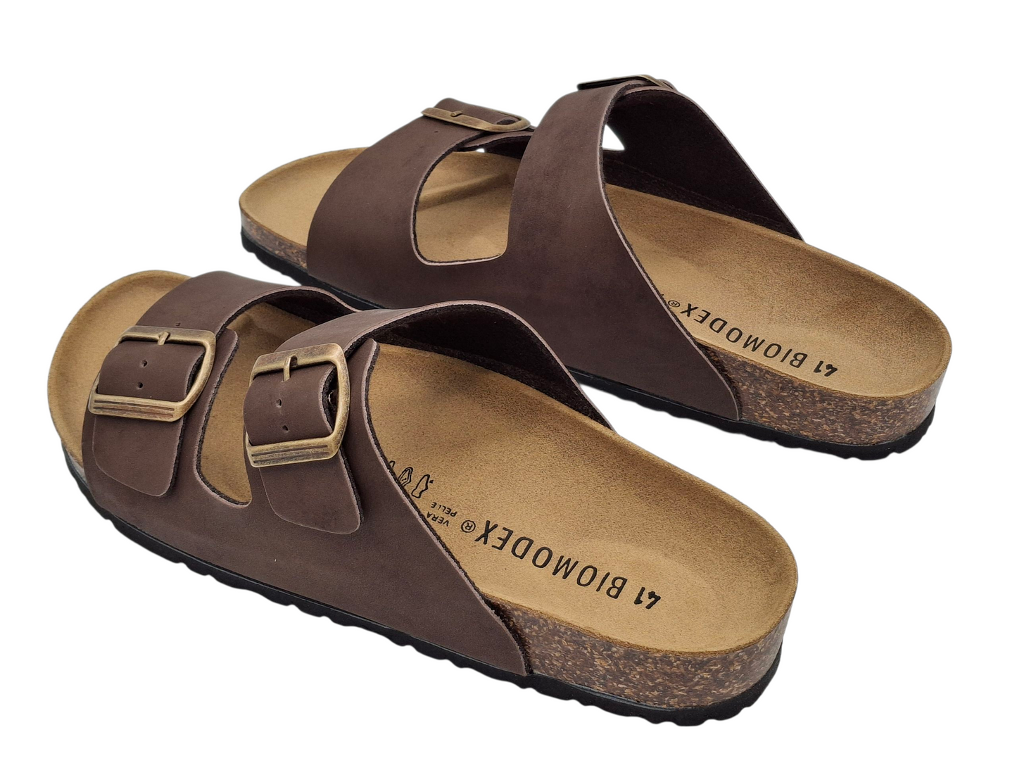 ciabatte sandali Infradita doppia fibbia sughero modello birkenstock arizona