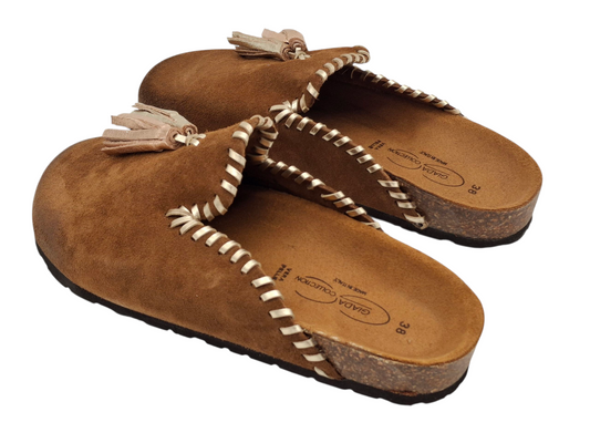 Sabot Donna Simil Birkenstock GIADA COLLECTION Vera Pelle Scamosciata Made in Italy