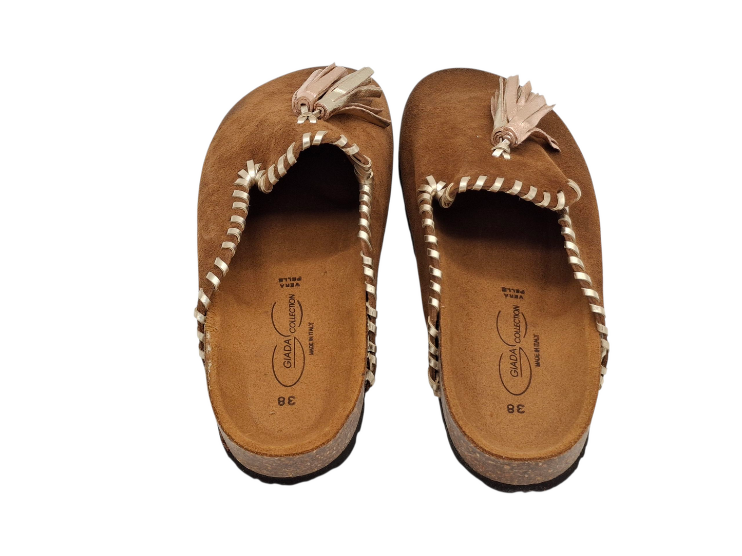Sabot Donna Simil Birkenstock GIADA COLLECTION Vera Pelle Scamosciata Made in Italy