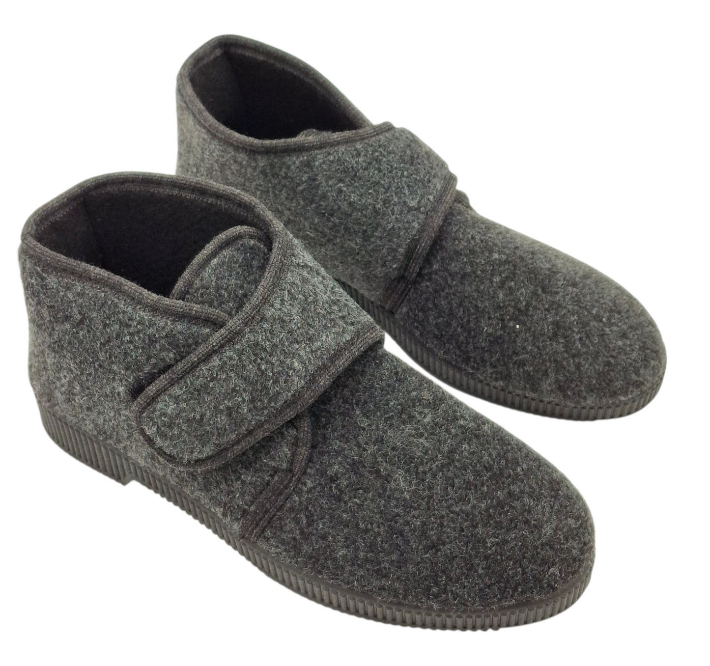 Pantofole Ciabatte Uomo Donna Lana Feltro Inverno Calde A Strappo Made Italia