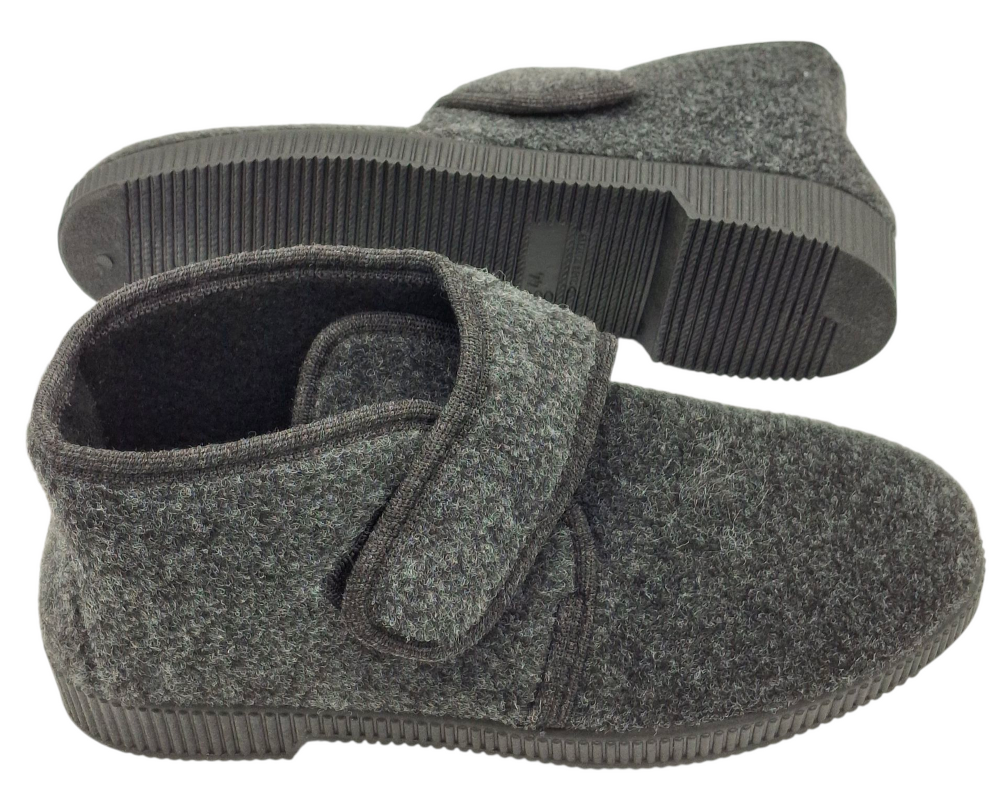 Pantofole Ciabatte Uomo Donna Lana Feltro Inverno Calde A Strappo Made Italia